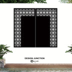 Corten Steel Or Aluminium Fence Panel / Balustrade - Vertical Square Trim