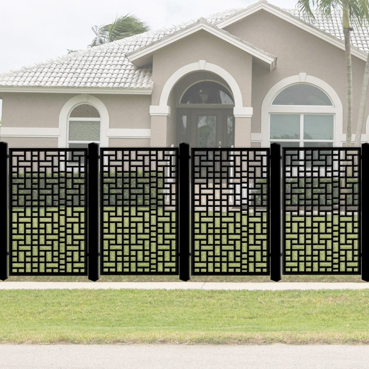 Fence Panels & Decorative Security Screen - Vertical Tetris
