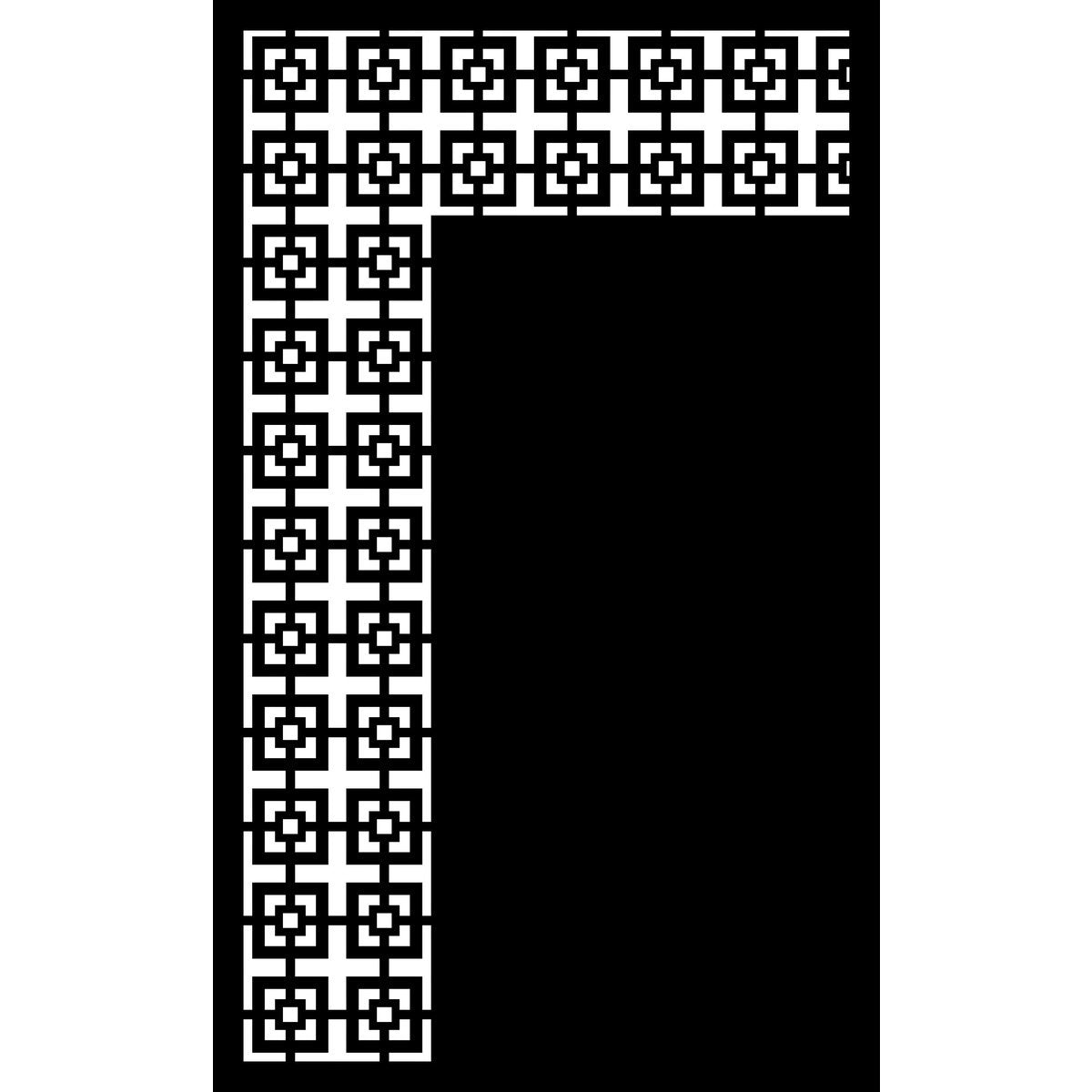 Corten Steel Or Aluminium Fence Panel / Balustrade - Vertical Square Trim