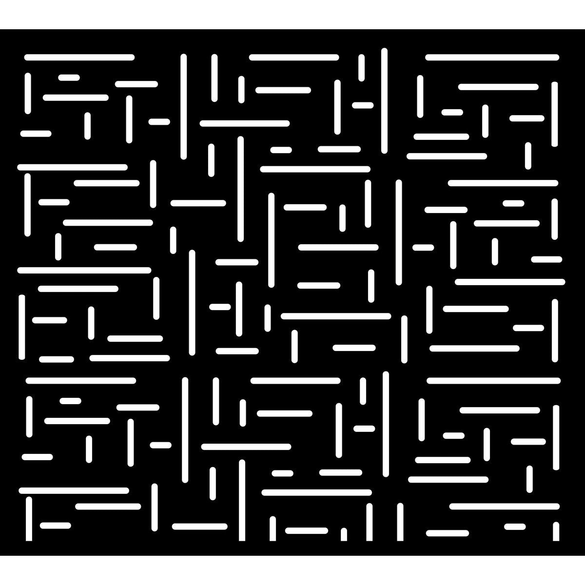 Random Lines - Metal Entrance Gate