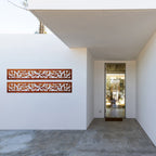 Corten Steel Fence Runner and Detailing Panel - Vines